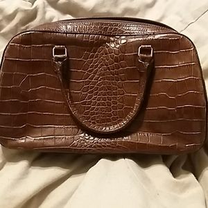 Vintage Saks Fifth Avenue Faux Alligator Purse